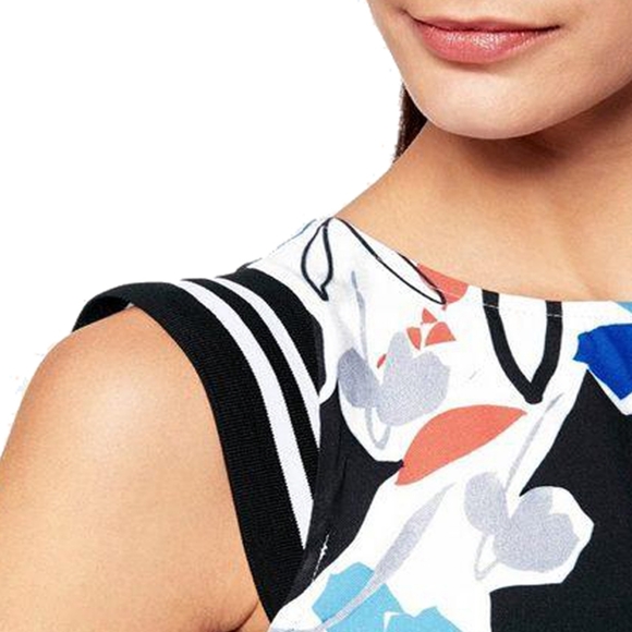 Abstract Sports Stripe Fit and Flare Dress - Picture 8 of 9